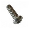 Button Socket Cap 1/4-20 x 3/8 Type 304 Stainless
